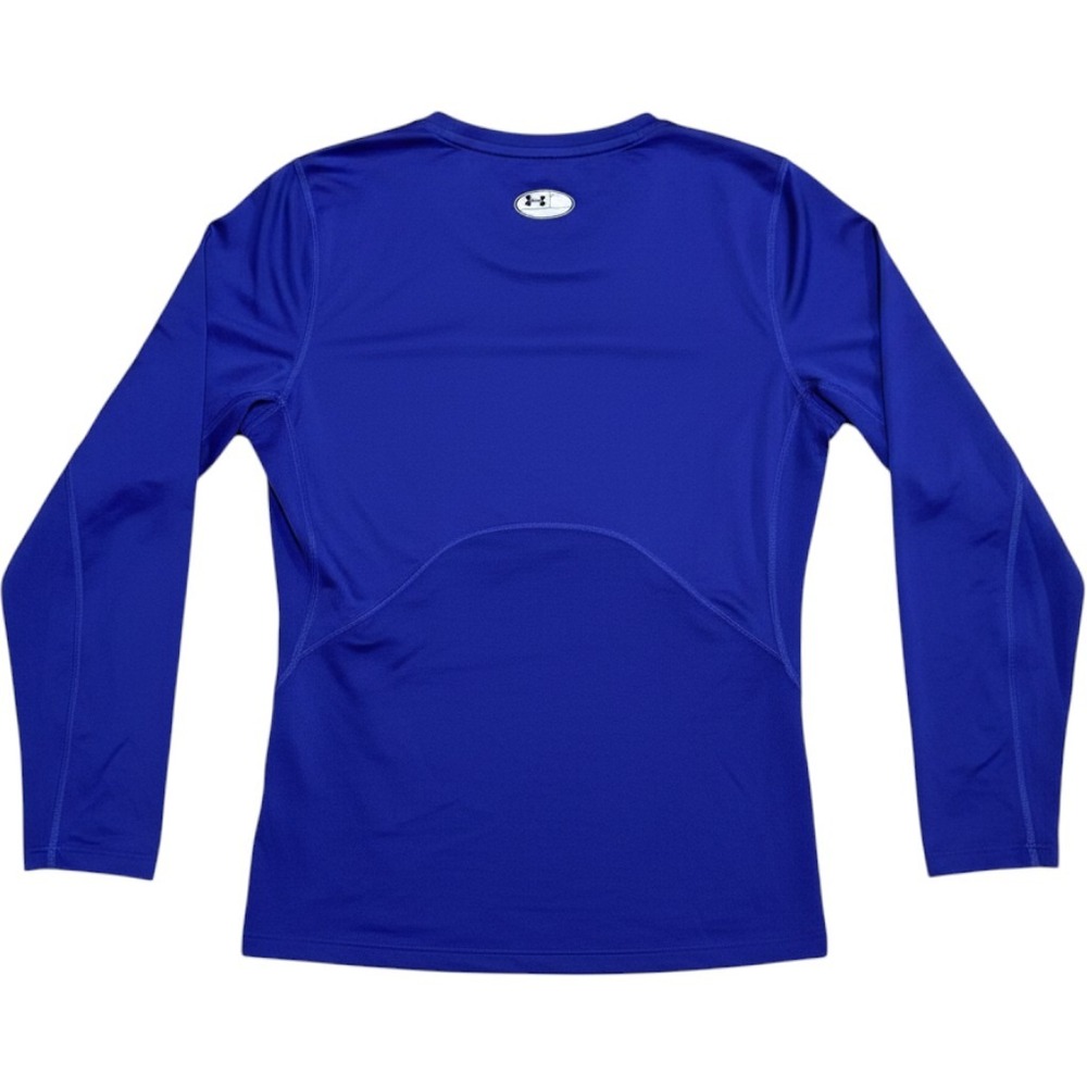 Under Armour Shirt Mens XL Blue Polyester HeatGear Compression Long Sleeve Gym